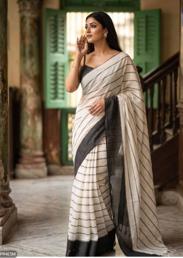 ELEGANT LILEN SAREE (034)