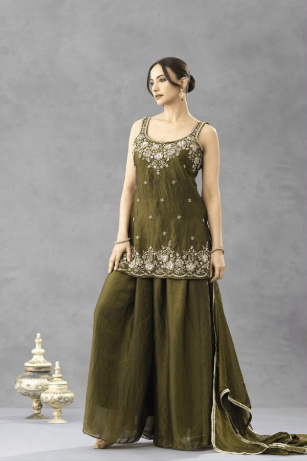 WOMEN'S PURE FRENDY SILK SARARA SET'S (058)
