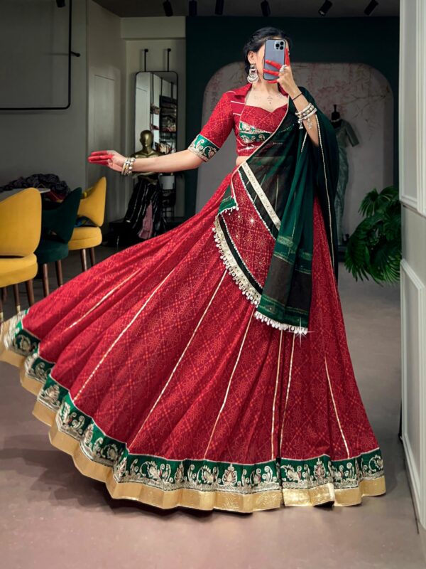 Celebrate the spirit of Navratri with every graceful twirl ❤️ (073)