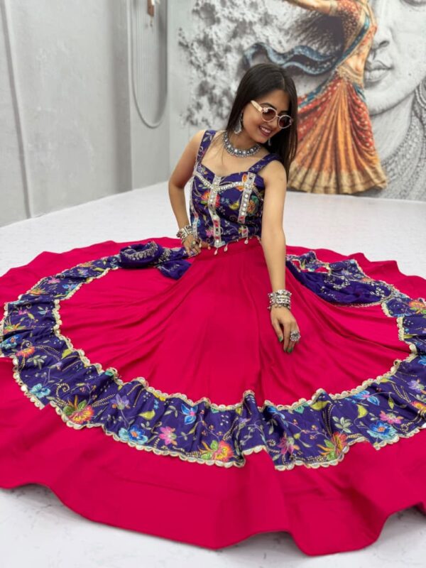 🥢💃🏿👗💌Launching Navratri Special Pure Cotton Lehenga Choli 👗💌🥢💃🏿 (091)